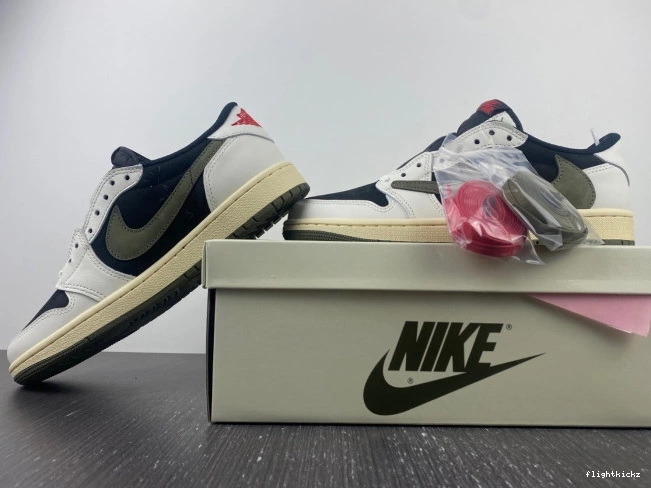 Olive Air Low WMNS 1 Jordan OG x Scott Travis DZ4137-106 0821